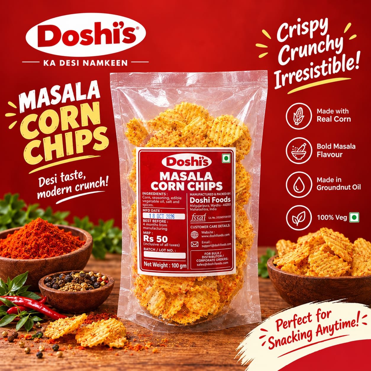 Masala Corn Chips